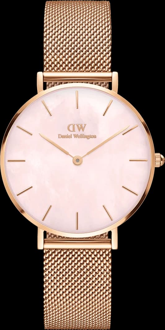 Montre Femme Daniel Wellington Petite Melrose Pearl 32mm DW00100516 cadran rose nacre