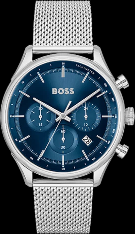 Montre Hugo Boss Gregor 1514052 cadran bleu bracelet acier