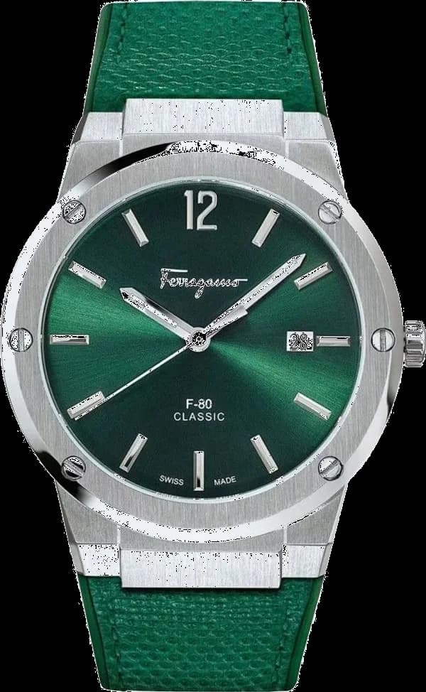 Montre Salvatore Ferragamo SFDT00519 Acier et Silicone Vert