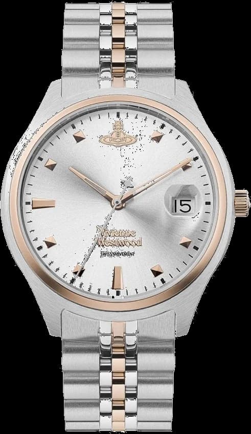 Montre Femme Vivienne Westwood Camberwell VV261SLSR bracelet bicolore en acier cadran argenté