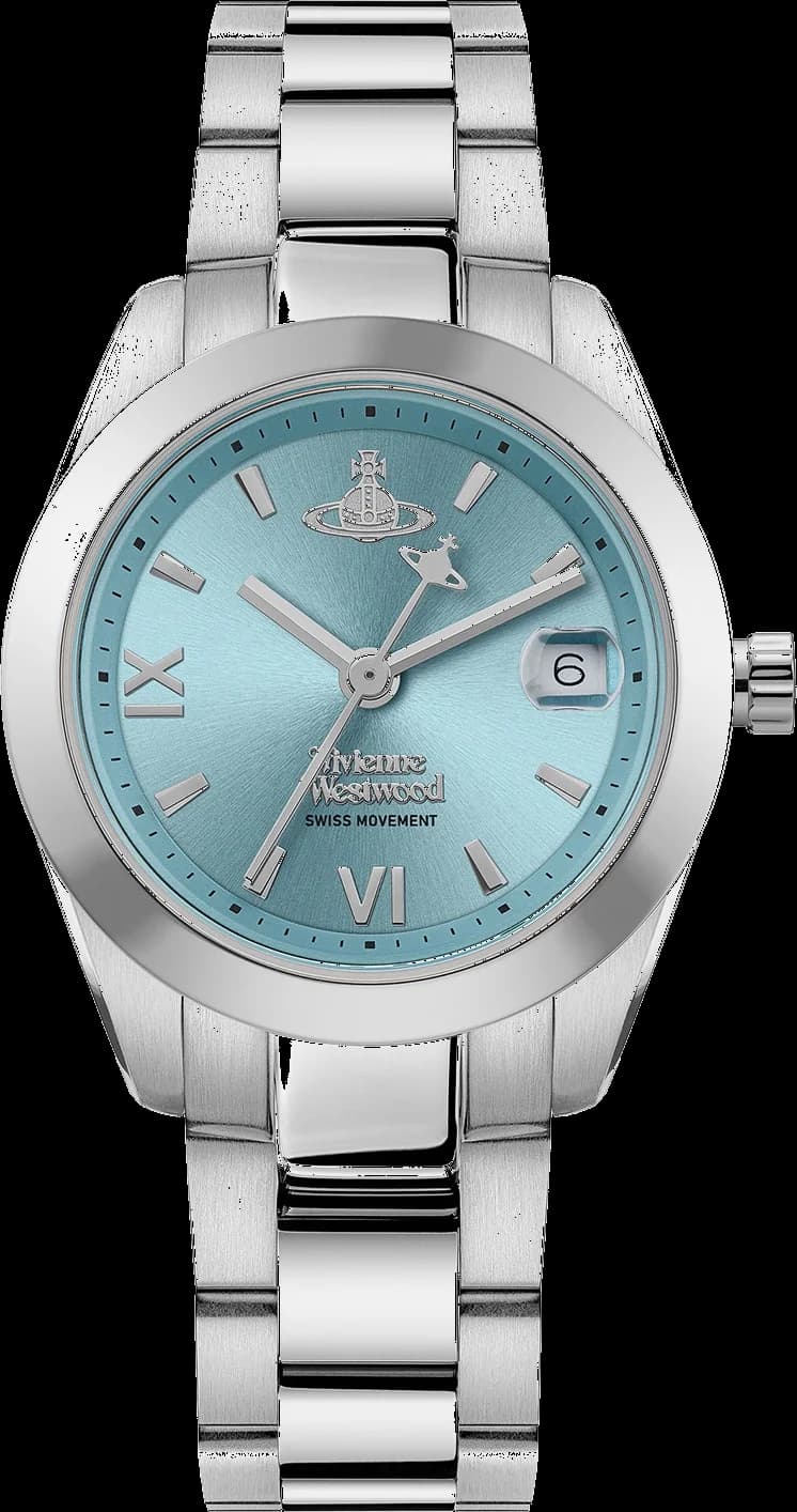 Montre Vivienne Westwood VV292TQSL Fenchurch Acier Argent Cadran Turquoise