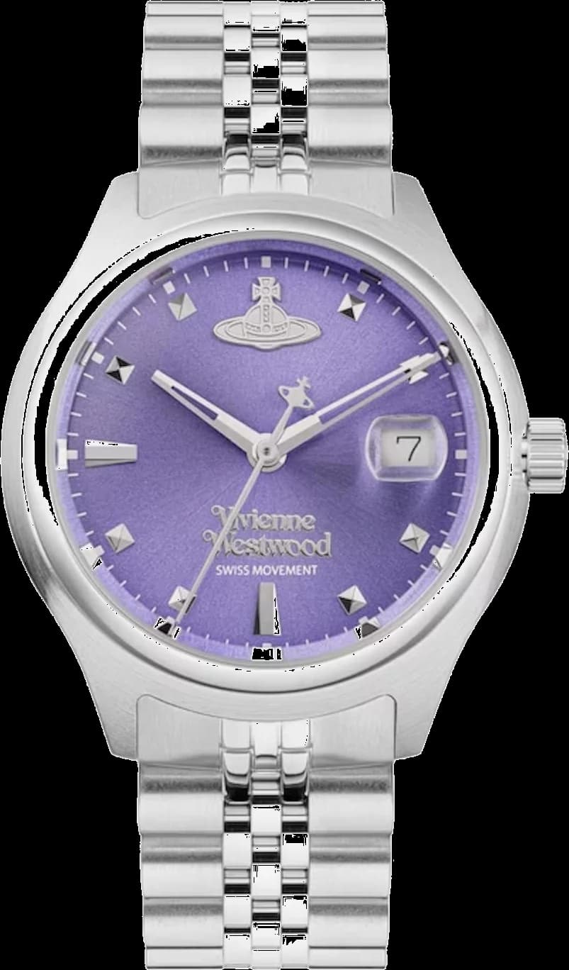 Montre Vivienne Westwood VV311PPSL en Acier Argenté avec Cadran Violet