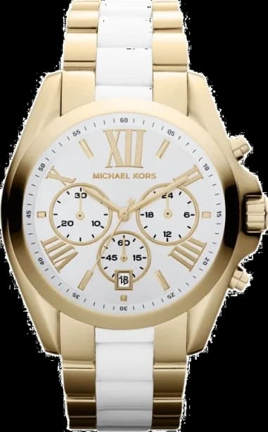 Montre Femme Michael Kors Bradshaw MK5743 Bracelet doré et blanc en acier