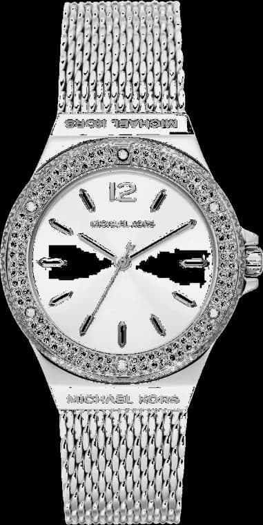 Montre Michael Kors Lennox MK7337 Cadran argenté bracelet maille milanaise